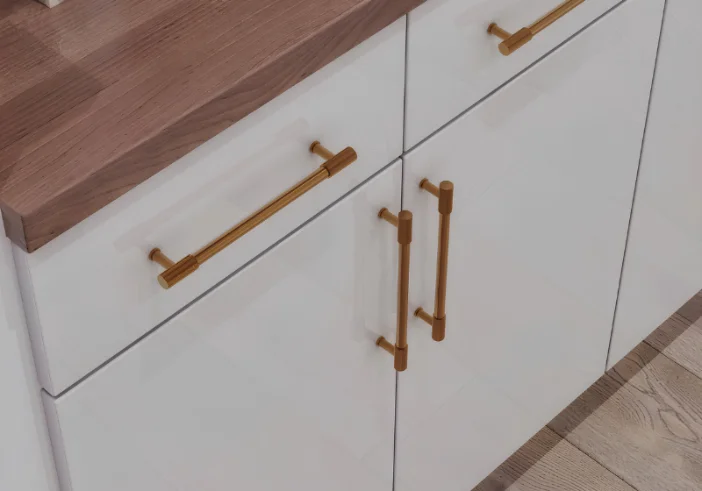 Frameless high gloss kitchen cabinets