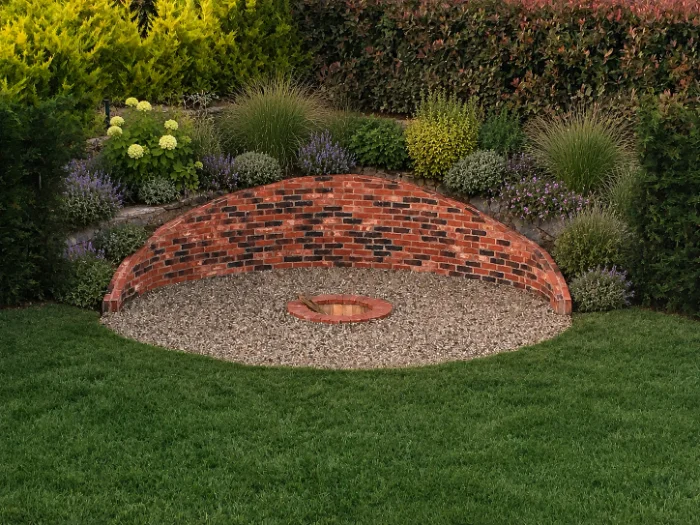 Outdoor fire pit & masonry